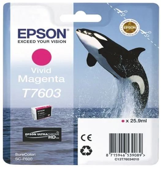 Изображение Картридж cтруменевий Epson SureColor SC-P600 magenta (C13T76034010)