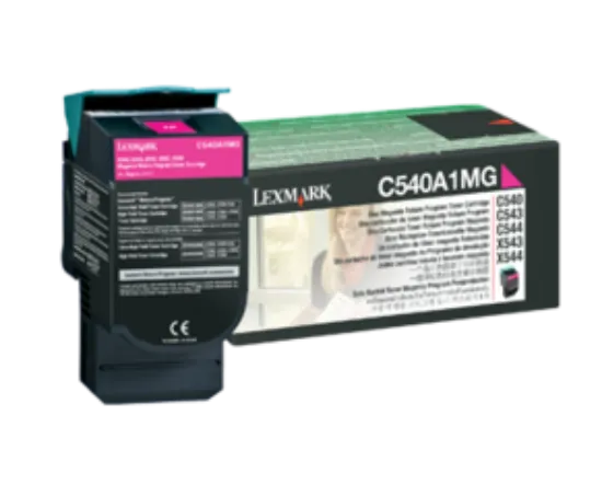 Зображення Тонер-картридж Lexmark Magenta на 1000 стор. (C540A1MG)