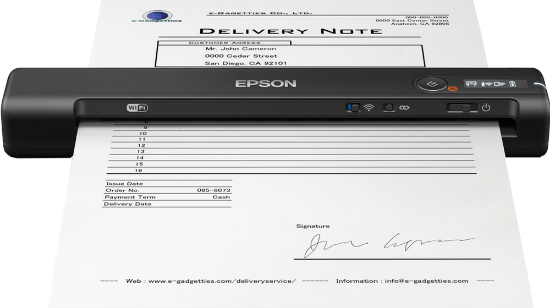 Зображення Сканер Epson WorkForce ES-60W, бездротовий мобільний (B11B253401)