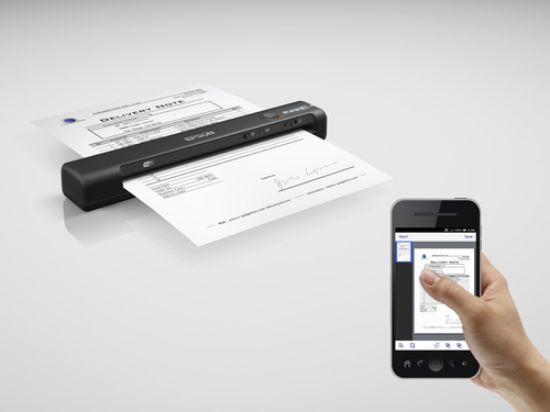 Зображення Сканер Epson WorkForce ES-60W, бездротовий мобільний (B11B253401)