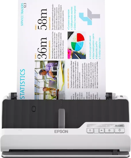 Зображення Cканер A4 Epson DS-C490 ADF, потоковий (B11B271401)
