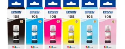 Зображення Контейнери з чорнилом Epson 108, комплект B,C,M,Y,Lc,Lm (EPSON108Bundle)