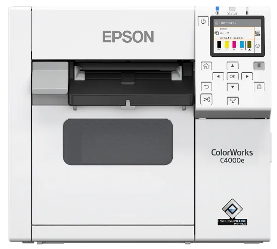 Зображення Принтер для друку етикеток Epson CW-C4000e, матове чорне чорнило (C31CK03102MK)